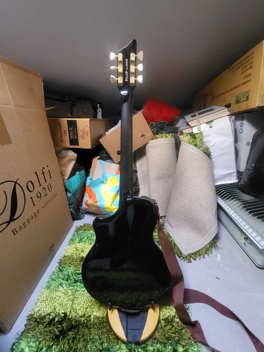 Supro 1275JB Tri Tone Jet Black w/Brushed Gold Hardware