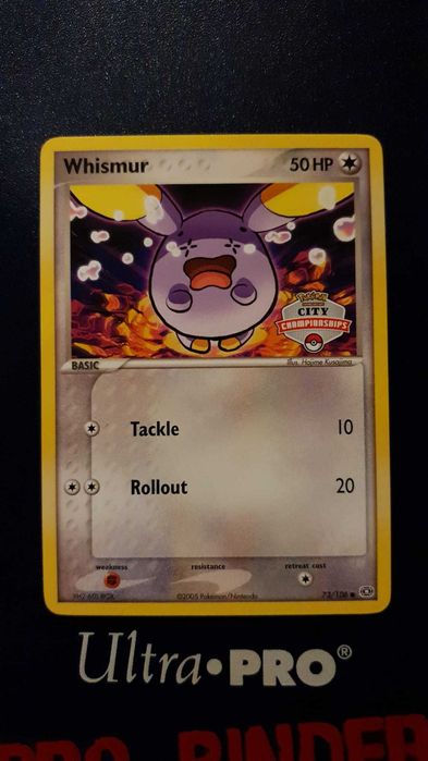 2006 Pokemon TCG Whismur 73/106 EX Emerald City Championships Stamp Promo Carta