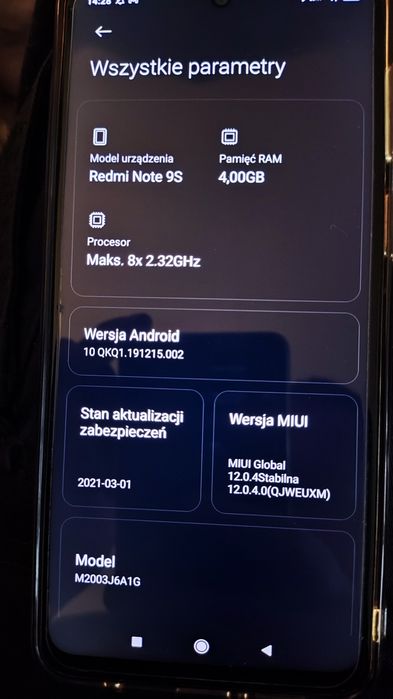 Xiaomi Note 9S 4/64 Glacier White