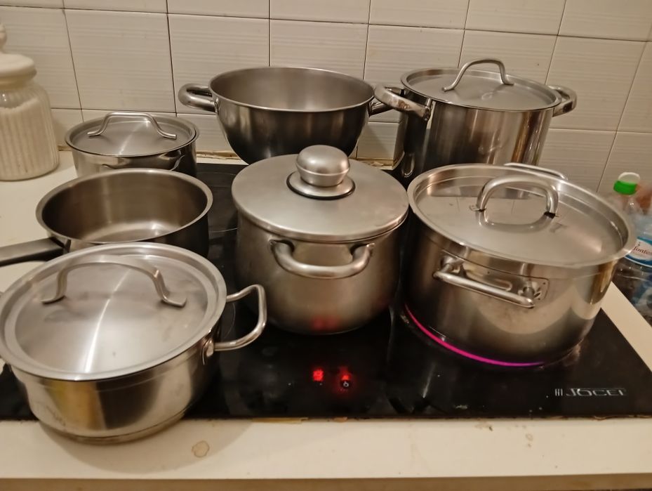 Jogo de panela em aço!