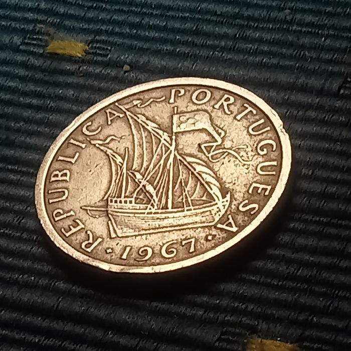 moeda 5.00 cupro-niquel 1967