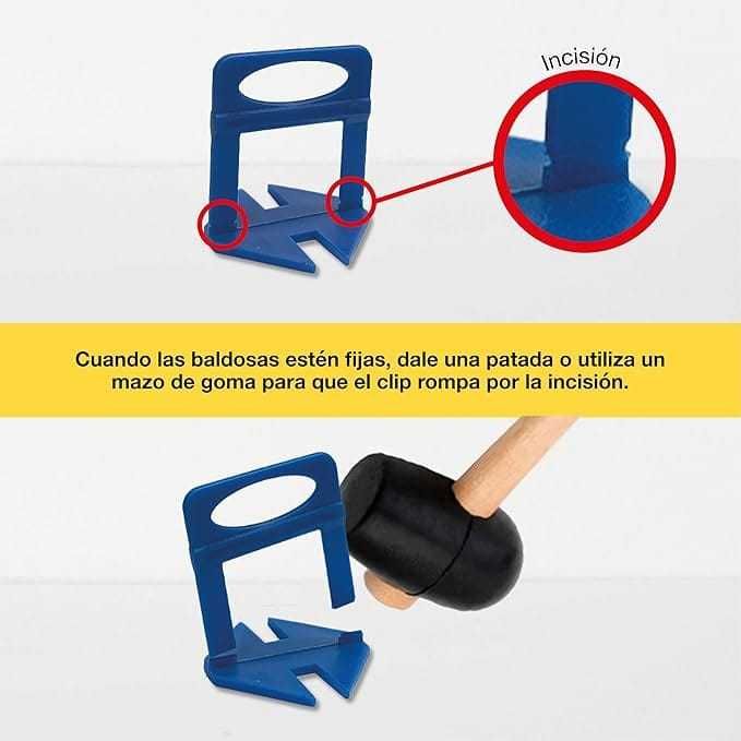 Clips de Nivelamento para Cerâmica + Cunhas + Alicate – Novos