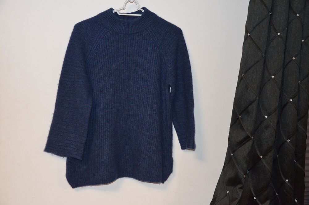 sweter 100% kaszmir mercer&madison granat