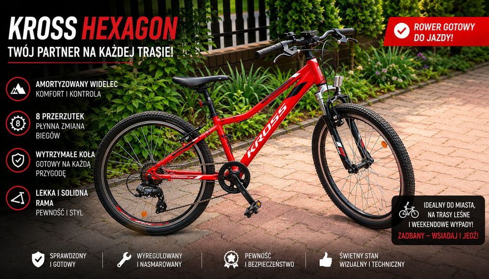 Kross Hexagon JR 1.0 Czerwony