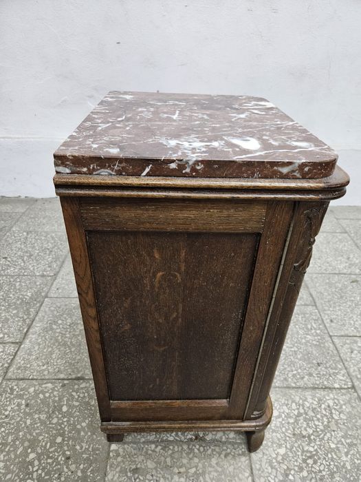 Szafka art deco z marmurowym blatem komoda Francja /
