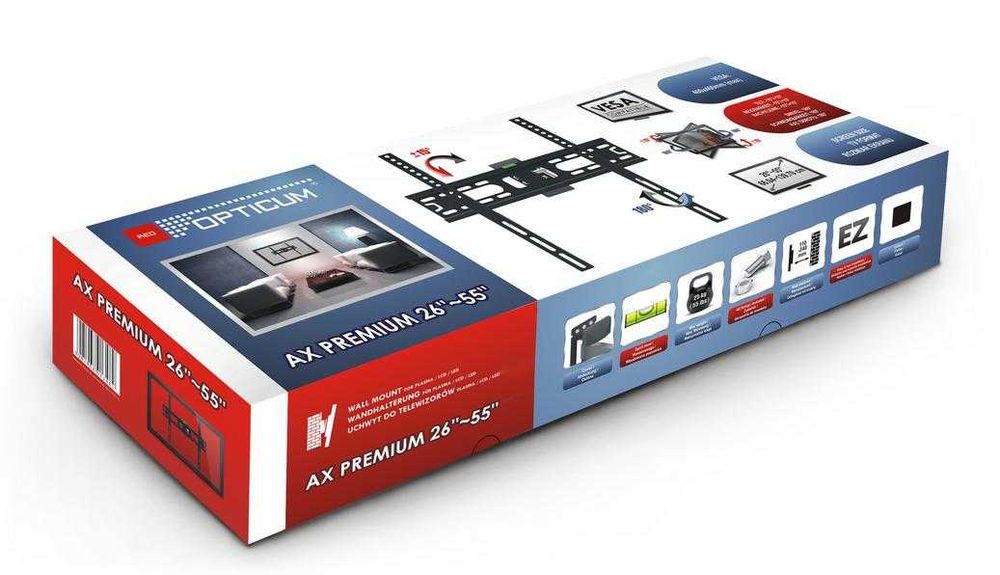 UCHWYT do telewizora regulowany TV OPTICUM AX PREMIUM 26-55 cali