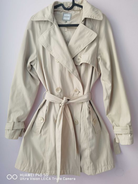 Płaszcz, trencz beżowy Monnari rozmiar 36/38  S/M