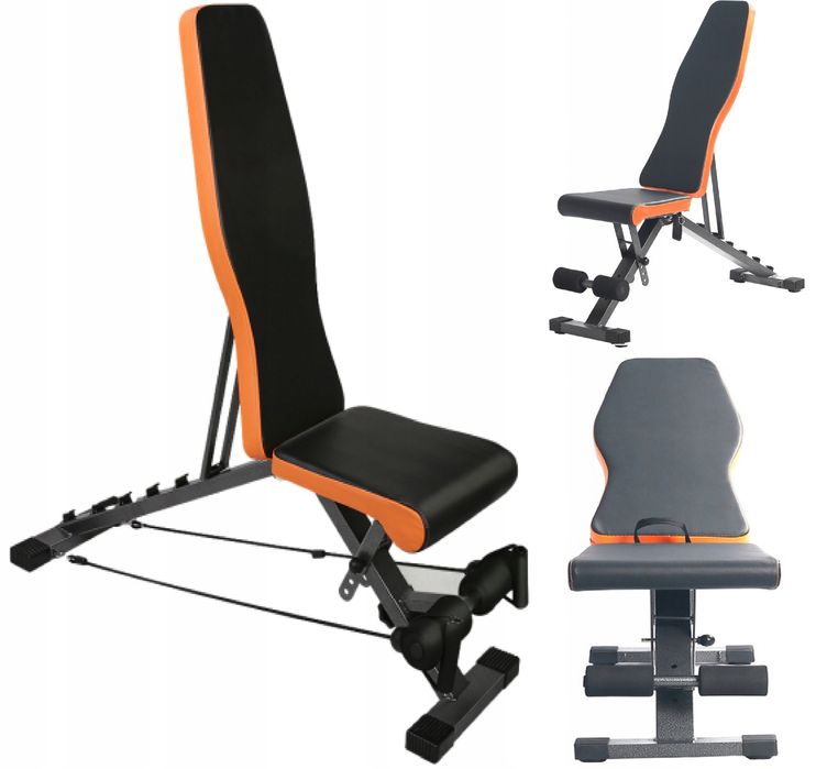 Ławka prosta treningowa regulowana Ławeczka wysoka stabilna Gratis Lin