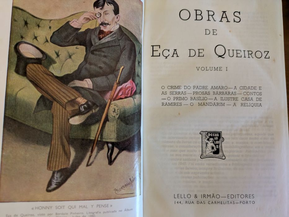 C Obras Completas Eça Queiroz "Biblia" Lello & Irmão 1979 - 3 Volumes