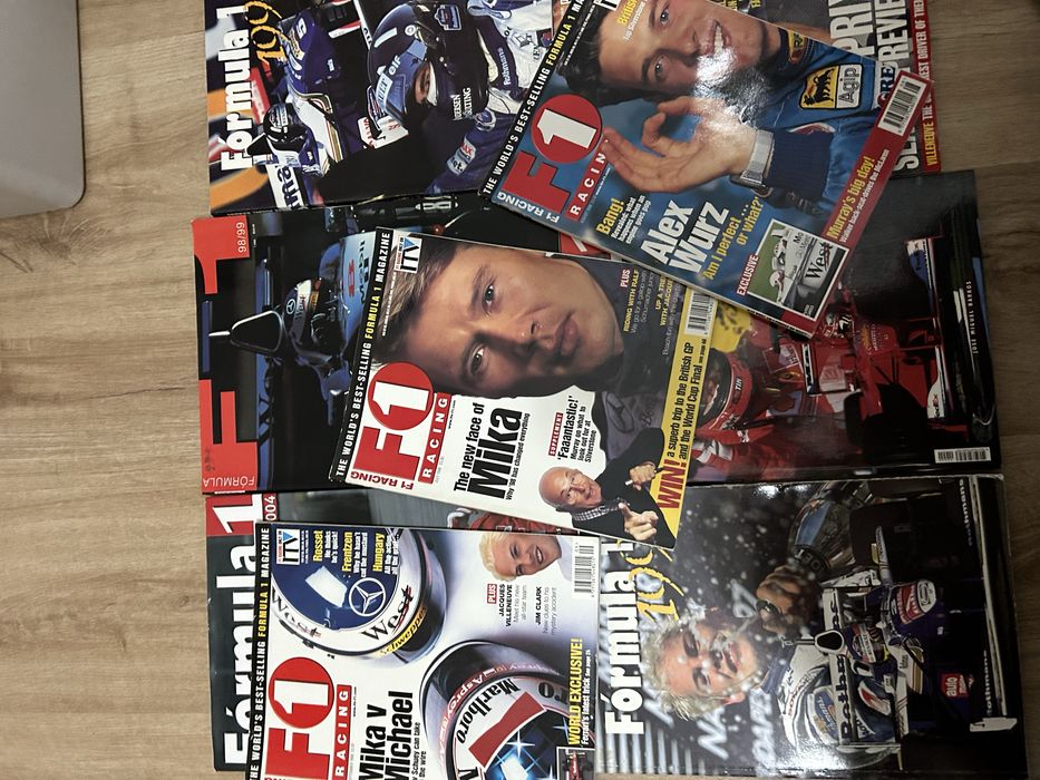 Lo te de revistas e livros formula 1