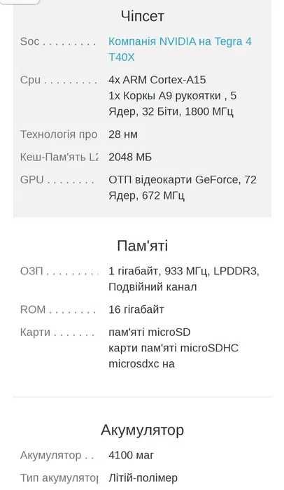 планшет HP Slate 7 HD