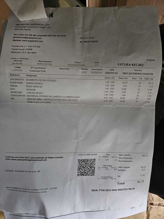 Honda CBF125 de 2023 – Como Nova | 10.700km | Sempre em Garagem