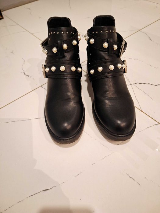 Botki z perełkami rozm. 37