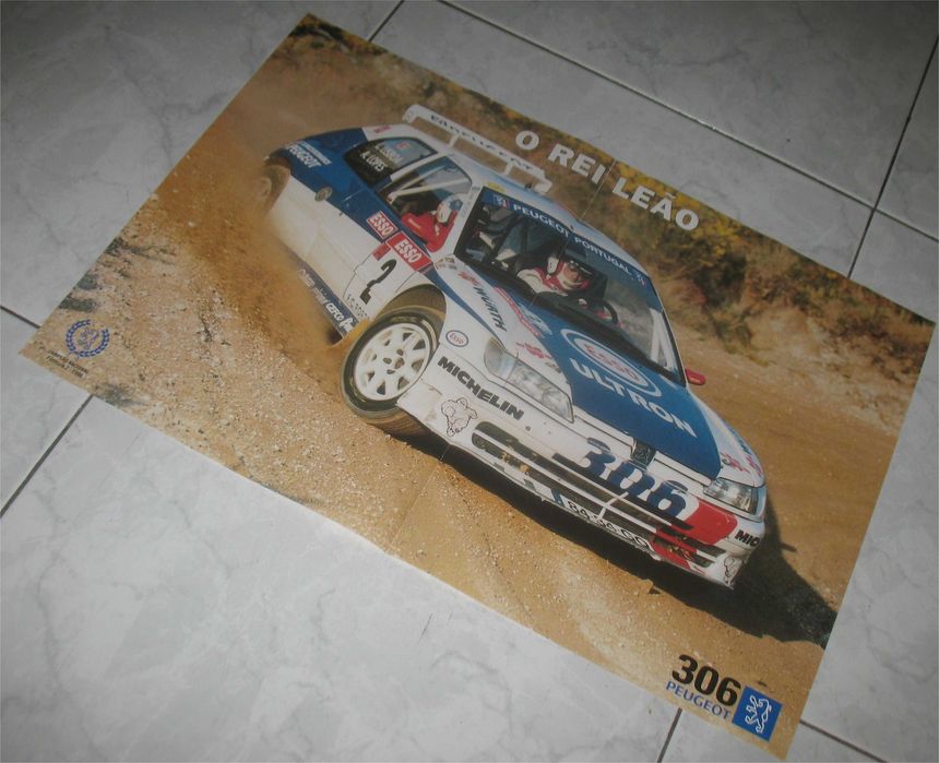 Poster - Peugeot 306 Maxi - Campeão Nacional F2 1996 - Adruzilo Lopes