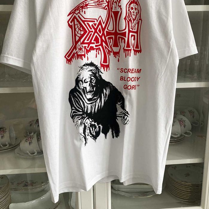 Футболка / мерч Death (біла) - S , M , L , XL ,XXL