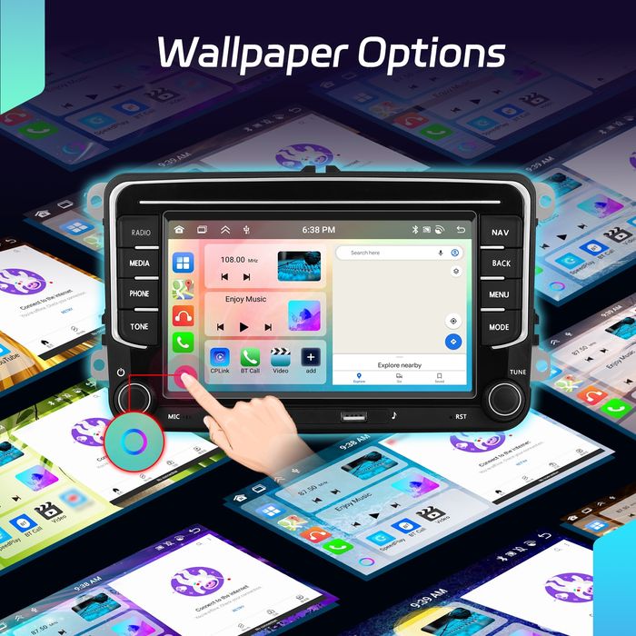 Radio Nawigacja Android 13 2/64Gb VW,Golf,Passat,Seat,Polo