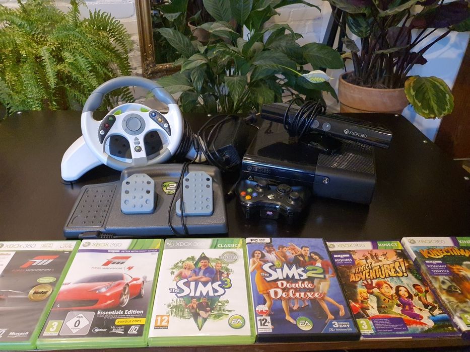 XBOX360 z kierownicą