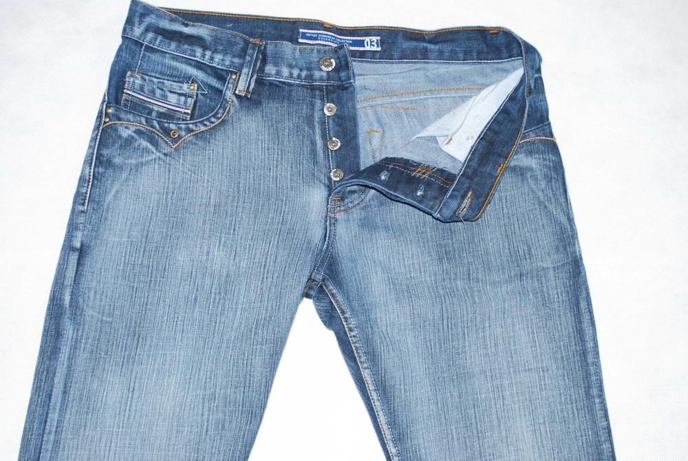 Jeansy krój prosty szeroki B You Can 481-2 pas 92, 86, 84, 80