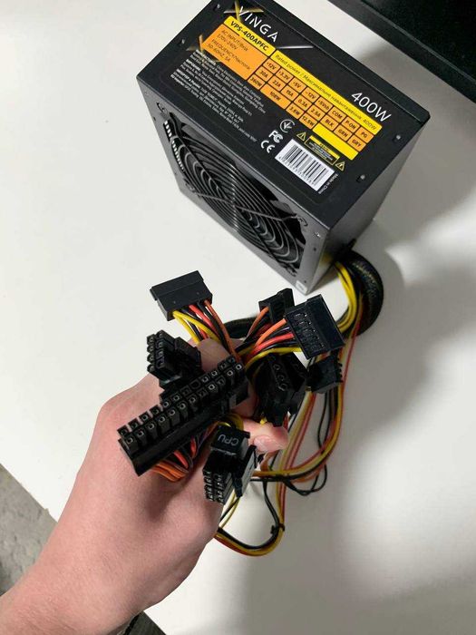 Блок питания Vinga VPS-400APFC 8pin CPU 8pin GPU