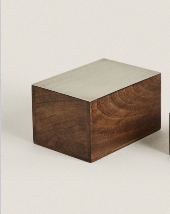 Caixa Madeira Metal Zara Home NOVO