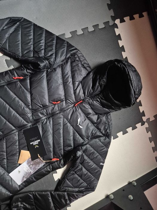 Nowa męska top kurtka ocieplana puchowa turystyczna Salewa Ortles M L