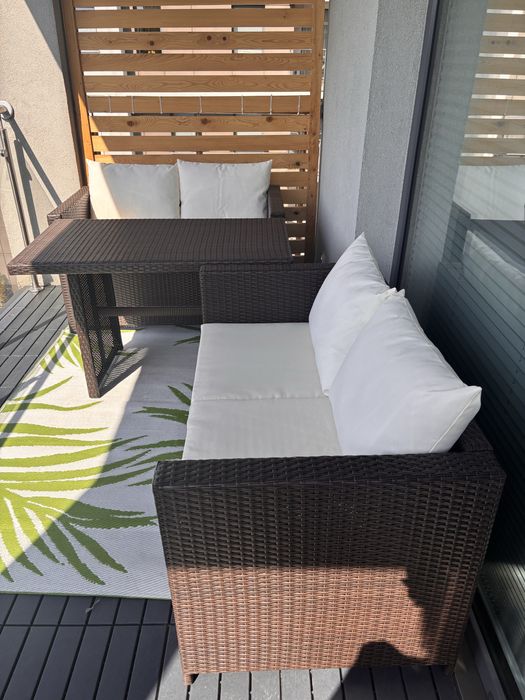 Zestaw mebli tarasowych technoratan VidaXL - OKAZJA