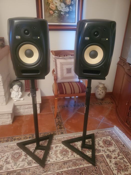 Complete Kit Subwoofs KRK VXT 8 + Behring  Interface + Subwoofs stands