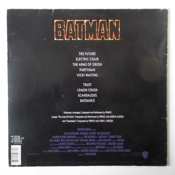 PRINCE - Batman (Motion Picture Soundtrack) (LP)