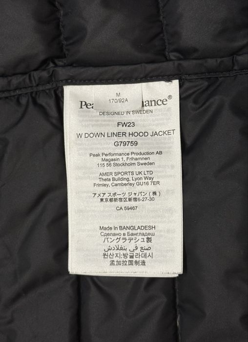 Damska Kurtka Puchowa PEAK PERFORMANCE Down Naturalny Szary Gęsi Puch