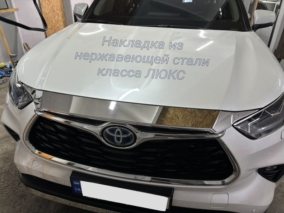 Toyota Highlander IV(20–25) – Хром накладка/дефлектор капота