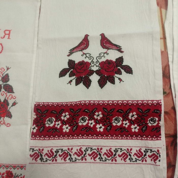 Рушник вишитий хрестиком, весільний рушник