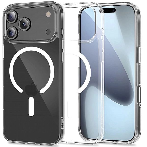 Etui Tech-Protect FlexAir Hybrid MagSafe na iPhone 17 Pro - przezroczy