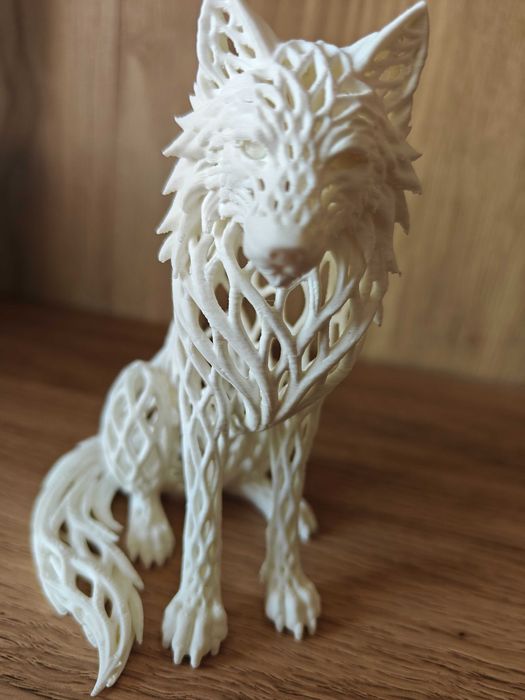 Lobo branco decorativo