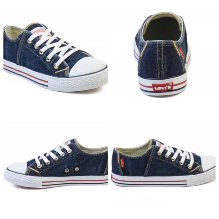 Кеды детские джинс Levi's Kids, цв. синий р.32/33 20,5см