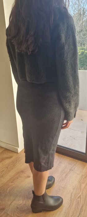 Conjunto Morgan de Toi - Vestido + Crop Top (tamanho S)