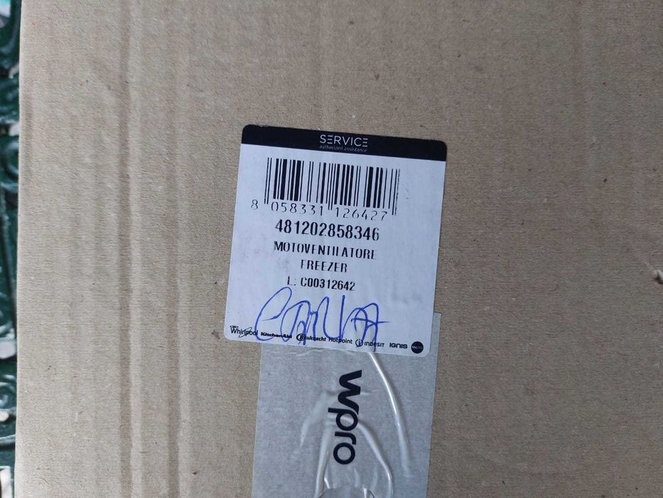 Motor ventilador frigorifico WHIRLPOOL 481202858346
