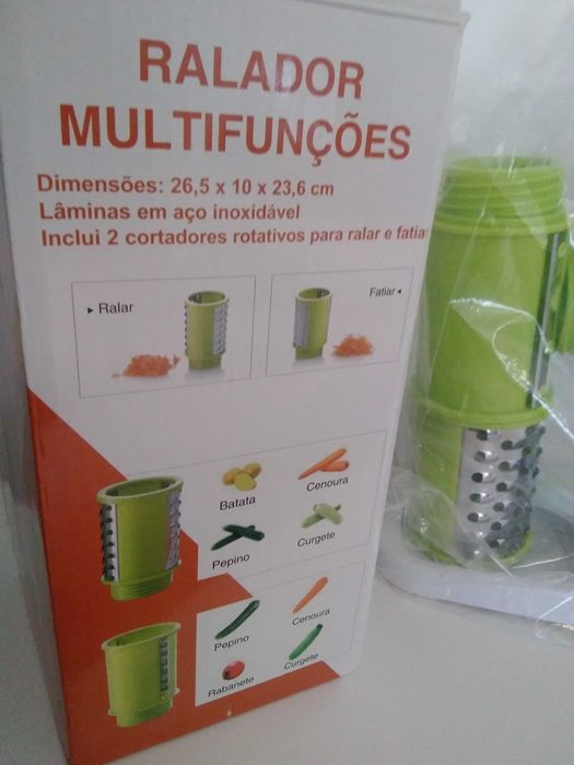 Cozinha: Ralador multifunções (legumes) aço inoxidável.