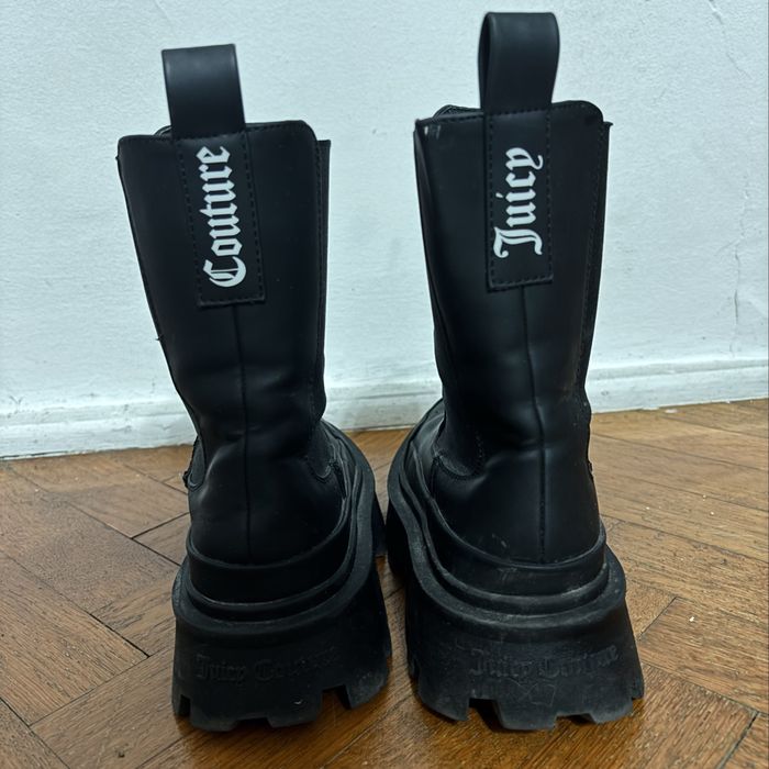 Buty Juicy Couture czarne sztyblety botki