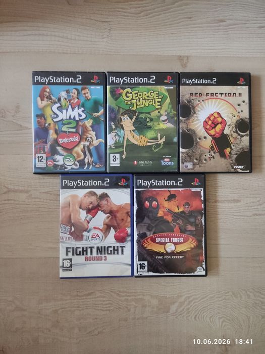 Konsola Playstation 2+ gry