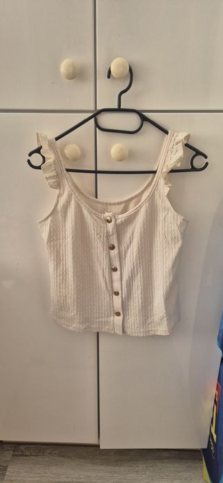 Bluzka damska S kremowa