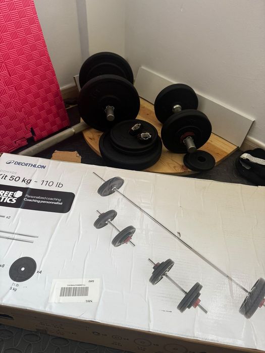 halteres de exercício 50kg