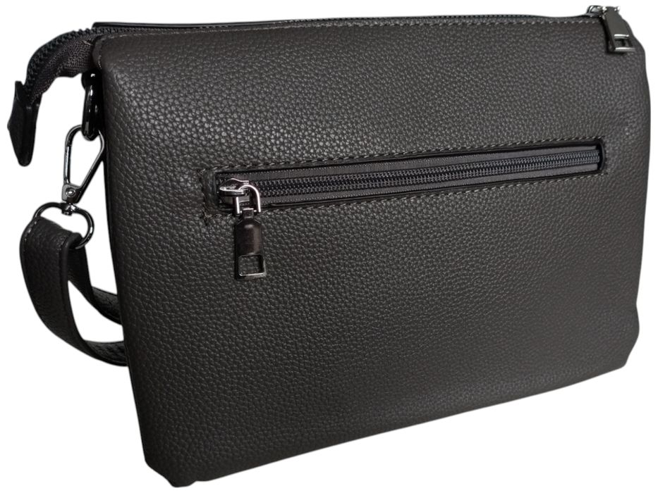 Miejska Mała Listonoszka Na Ramię, Torebka Damska, Kolor Szary