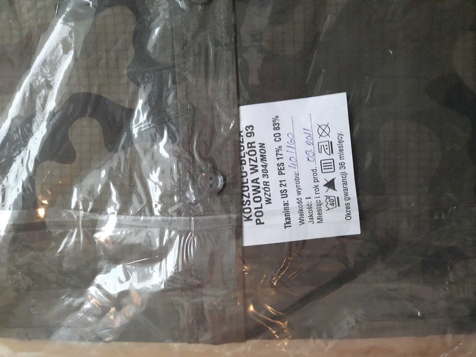 Koszulo-bluza polowa wzór 93 304/MON, rozmiar 40/160