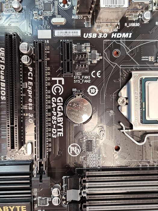 płyta główna Gigabyte GA-P85-D3, Intel Core i7-4790