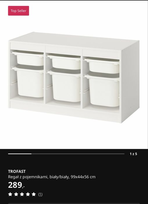 Ikea trofast z pojemnikami