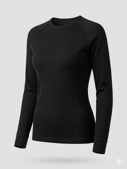 Вовняна шерстяна термо кофта лонгслів реглан вовна