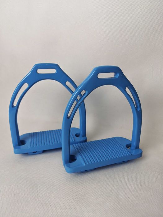 Strzemiona nowe, stopka 12 cm niebieskie