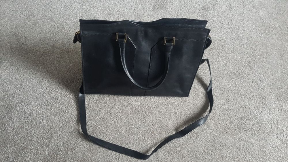 Wloska torebka made in italy skóra czarna