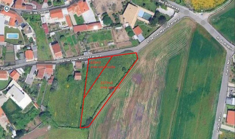 Terreno 2.802 m² – 60m de frente – Beiriz – 215.000 €