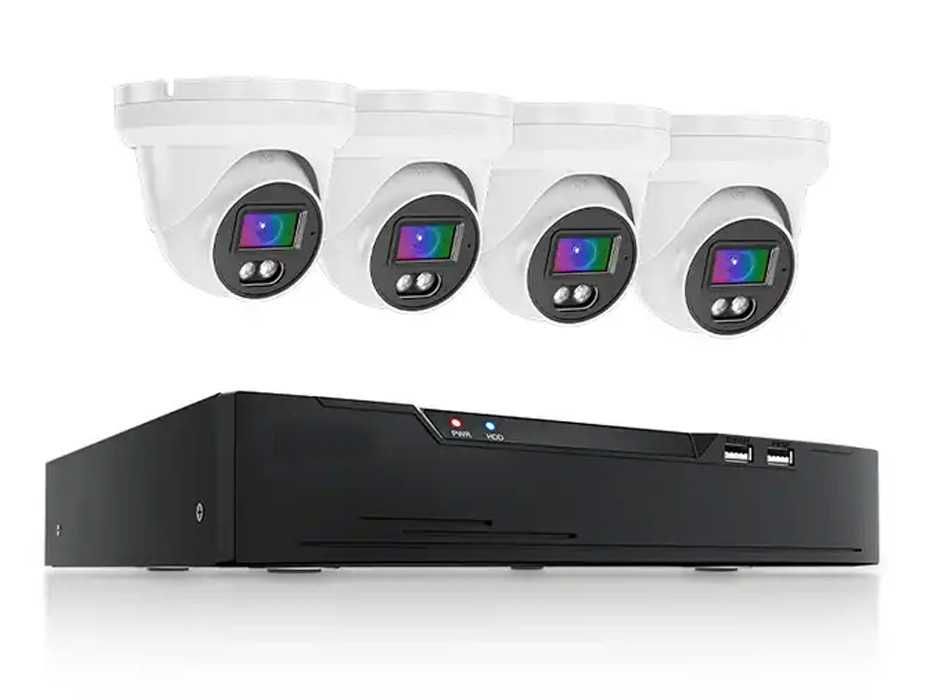 CCTV Sistema Vídeo Vigilância POE 4 Câmaras HD 5MP APP TUYA (NOVO)